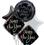 Happy New Year Glitz Balloon Bouquet