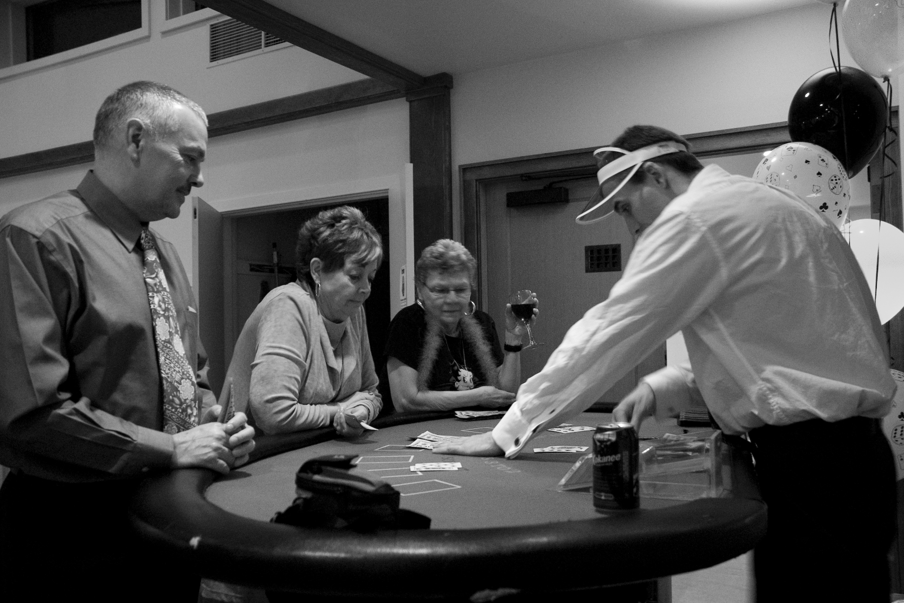 Black Jack Table The Tickle Trunk Kelowna Balloon Party