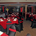 Casino Black & Red Decor rental