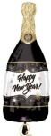 Happy New Year champagne shape 36 inch mylar balloon f18435