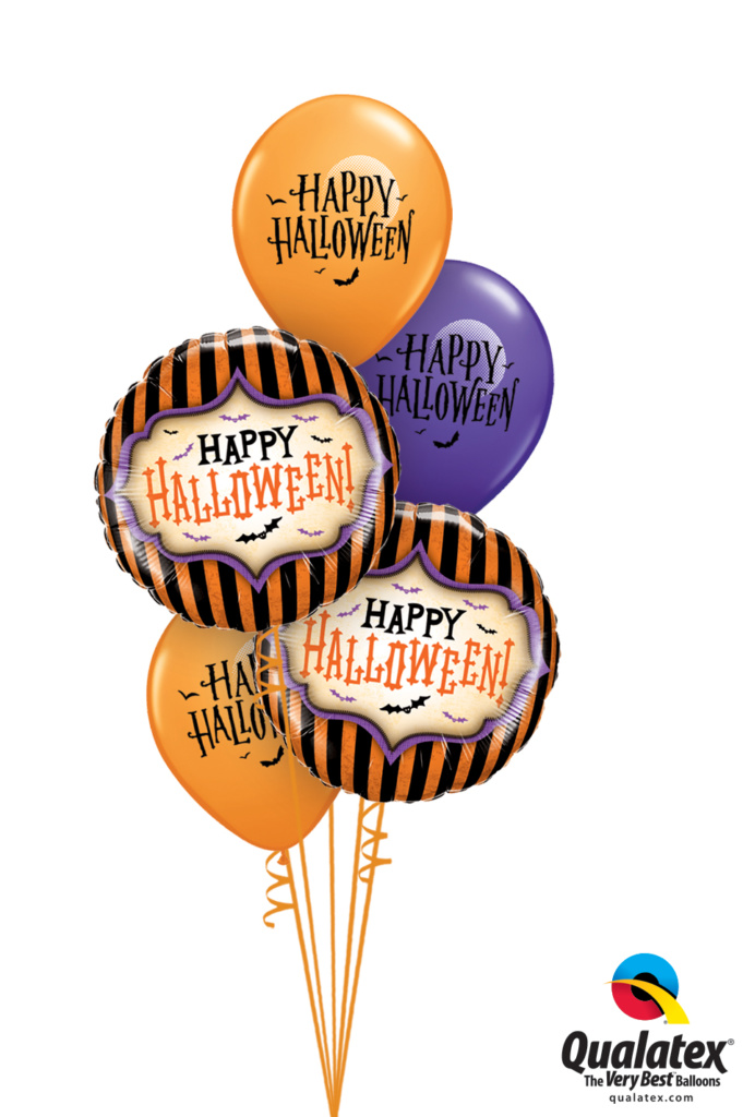 Purple-Orange-Halloween-Stripes-Balloon-Bouquet