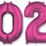 Magenta 2020 New Years Balloons