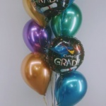 Congrats Grad Chrome balloon bouquet
