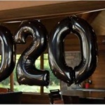 Grad 2020 number balloons 34 inches tall