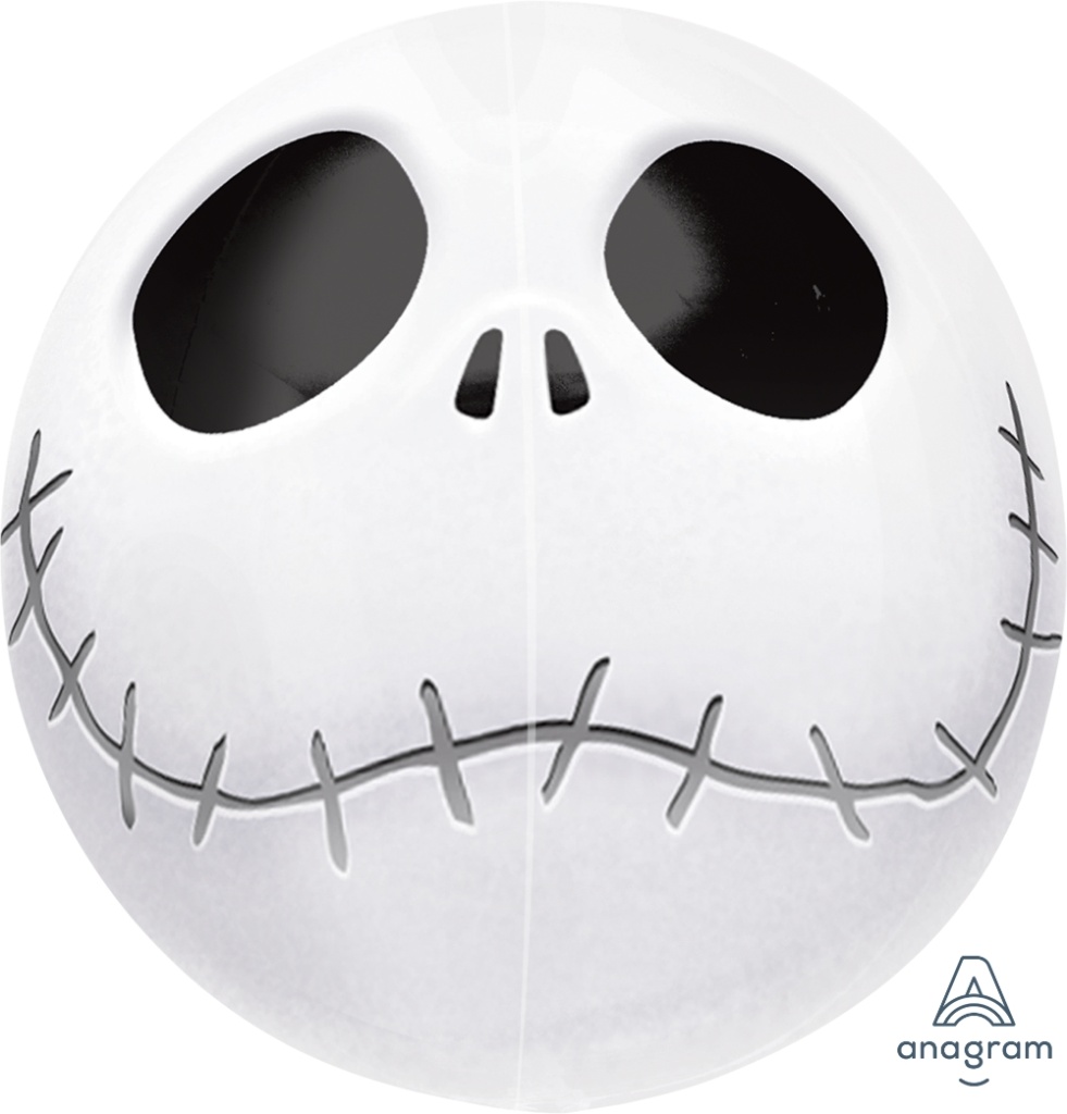 Jack Skellington Orbz Balloon front-&-back 29027