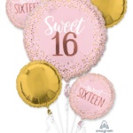 Sweet Sixteen Balloon Bouquet blush 39738