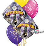 Colorful New Year Balloon Bouquet