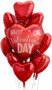 1 Dozen long stringed Heart Shaped Balloon special