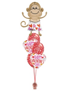 Love Monkey Shape Valentines Bouquet