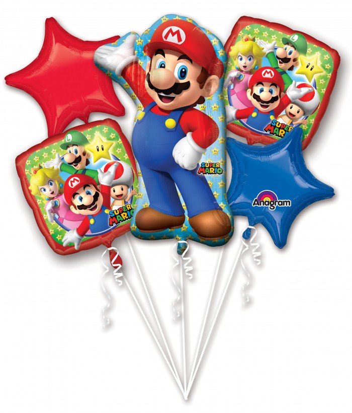 MARIO BROS BALLOON BOUQUET 32011