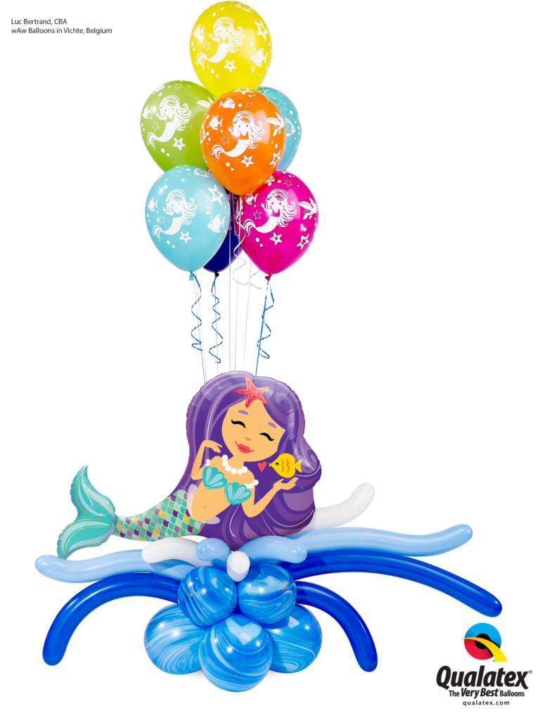 Splashy Mermaid Balloon bouquet