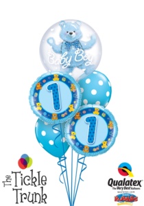 1ST-Birthday-Boy-Blue-Teddy-Insider-Bubble-Balloon-Bouquet-FB-03