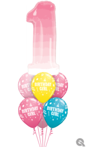 Shes ONEderful 1 Shape Balloon Bouquet
