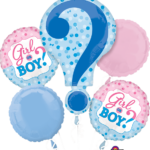 GENDER REVEAL MYLAR BALLOON BOUQUET F32535